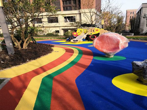 句容幼兒園塑膠跑道